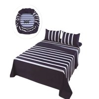 Genérico - Juego De Sabanas De Verano 1.5 Plaza Azul Oscuro