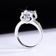 thumbnail image 3 of Moissanite Diamond Rings para Mujer 3Uds Corte Redondo Color D VVS1 Anillos de Promesa Compromiso Boda de Plata Esterlina 925 Banda Juego Nupcial con Certificado, 3 of 7