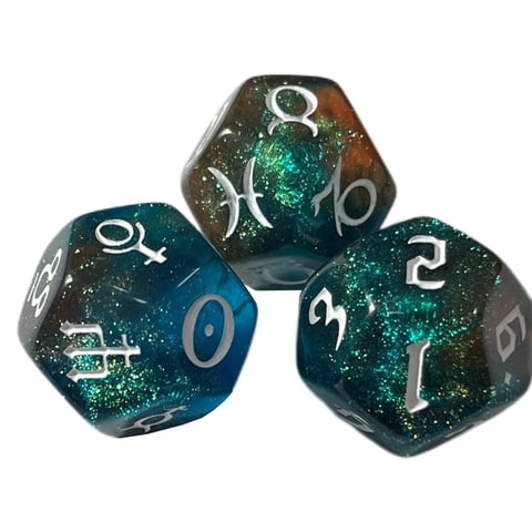 Bothyi - Juguetes De Entretenimiento De Dados De Astrología Para Juegos De Fiesta Juegos De Mesa Juegos De Dados