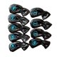 thumbnail image 4 of 9x Impermeable Golf Club Iron Cover Protección Headcover Universal Fit Negro, 4 of 5