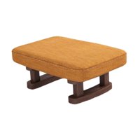 Magideal - Reposapiés Pequeño, Taburete Otomano, Taburete Decorativo, Muebles Elegantes, Reposapiés, Taburete Para Sala De Juegos, Sofá, Dormitorio, Apartamento Naranja