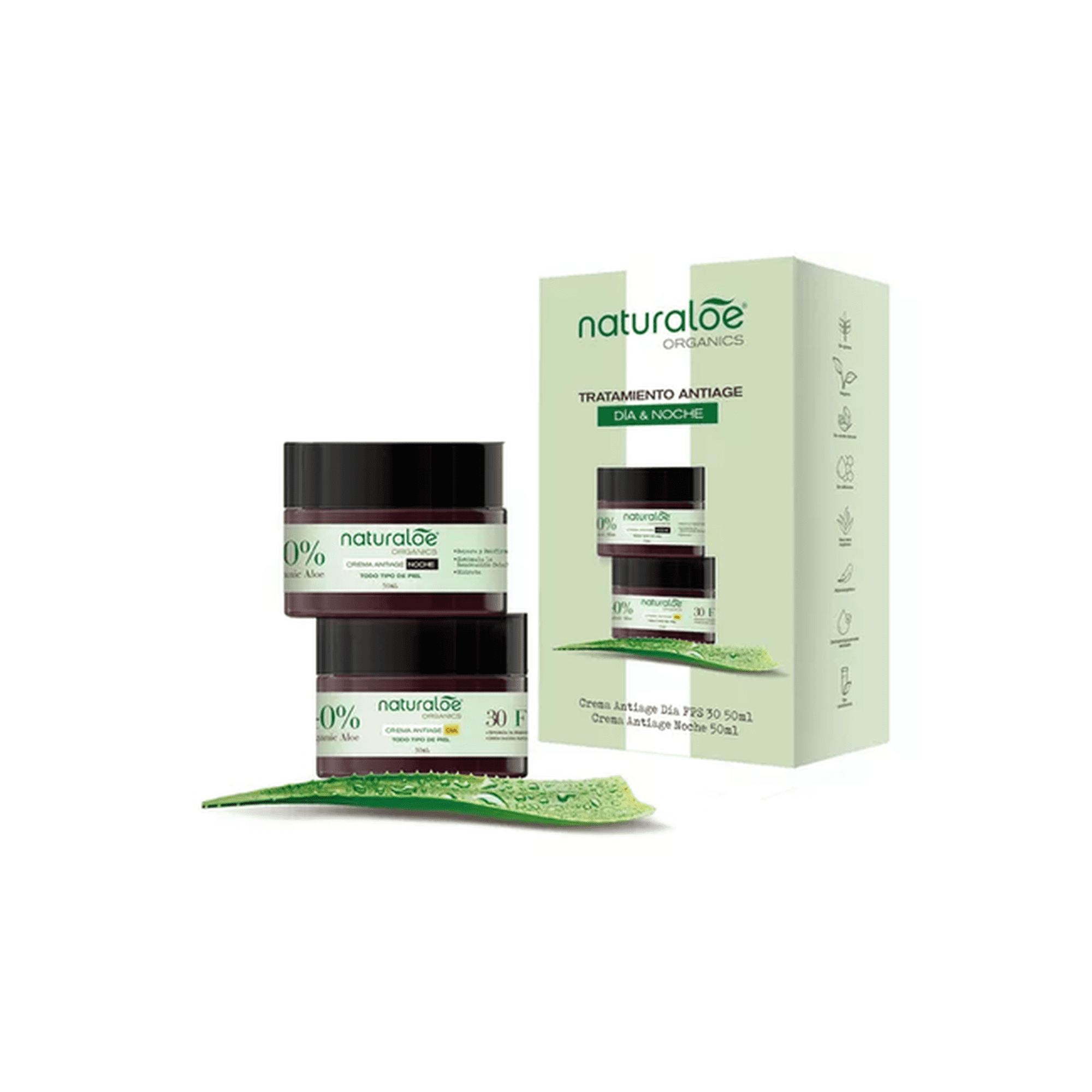 Genérico - Set Antiedad Naturaloe Crema Día + Noche 50ml