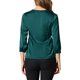thumbnail image 3 of INSPIRE CHIC Blusa de Satén para Mujer Casual Sólida de Manga Larga con Cuello en V Camisas XS Azul Verde, 3 of 8