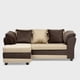 thumbnail image 1 of Seccional Reversible Izq Y Der Felpa Café Tela Beige, 1 of 3