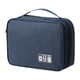 thumbnail image 1 of Organizador de accesorios electrónicos digitales, organizador de cables de viaje, estuche de transporte resistente al desgaste, bolsa de almacenamient Azul marino, 1 of 5