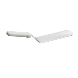 Sunnex - Espatula Plancha Curva Solida Mango Blanco 38 Cm