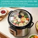 thumbnail image 4 of Tapa de vidrio Siireemuu para Instant Pot de 6 cuartos, 9.1" de acero inoxidable, 4 of 7