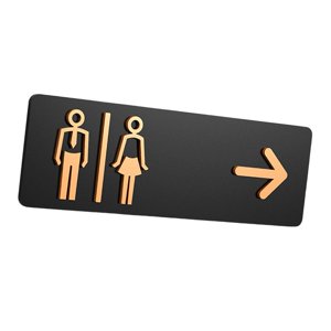 Bothyi - Letrero De Baño Para Baño Masculino Y Femenino, Letrero Para Baño, Lugar Público, Bar, Tipo B