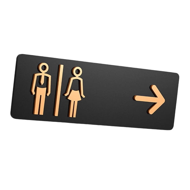 Letrero De Baño Para Baño Masculino Y Femenino, Letrero Para Baño, Lugar Público, Bar, Tipo B