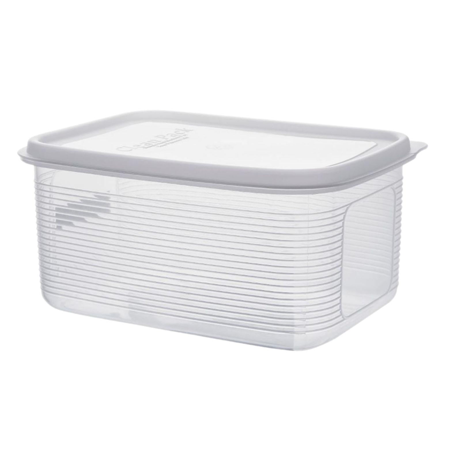 Magideal - Caja A Prueba De Para Pizza, Contenedor De Conservación, Organizador Para Nevera, Caja De Almacenamiento De Alimentos Transparente, Fermentación 5.2l Pequeño