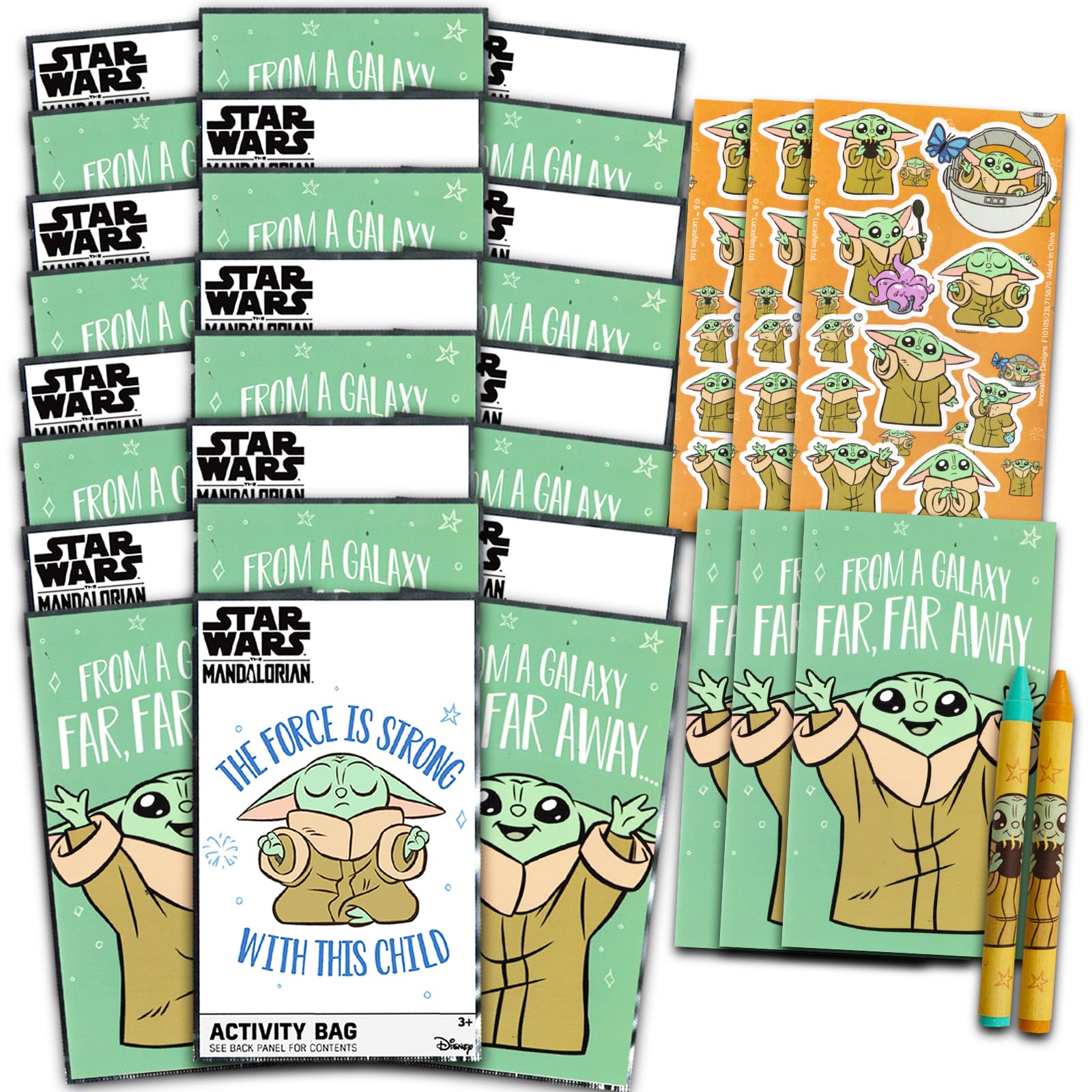 Set De Obsequios Para Fiesta De Cumpleaños De Baby Yoda Grogu De Star Wars