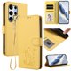 thumbnail image 2 of Carcasa Billetera de Cuero Sintético para Samsung Galaxy S25 Ultra, Amarillo, 2 of 6