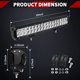 thumbnail image 2 of Barra de luces LED YITAMOTOR, 44 cm, 108 W, Spot Flood Combo, 12 V, 24 V, 2 of 8