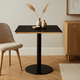thumbnail image 3 of Mesa Luxor de Mdf Efecto Marmol Negro con Dorado, 3 of 7