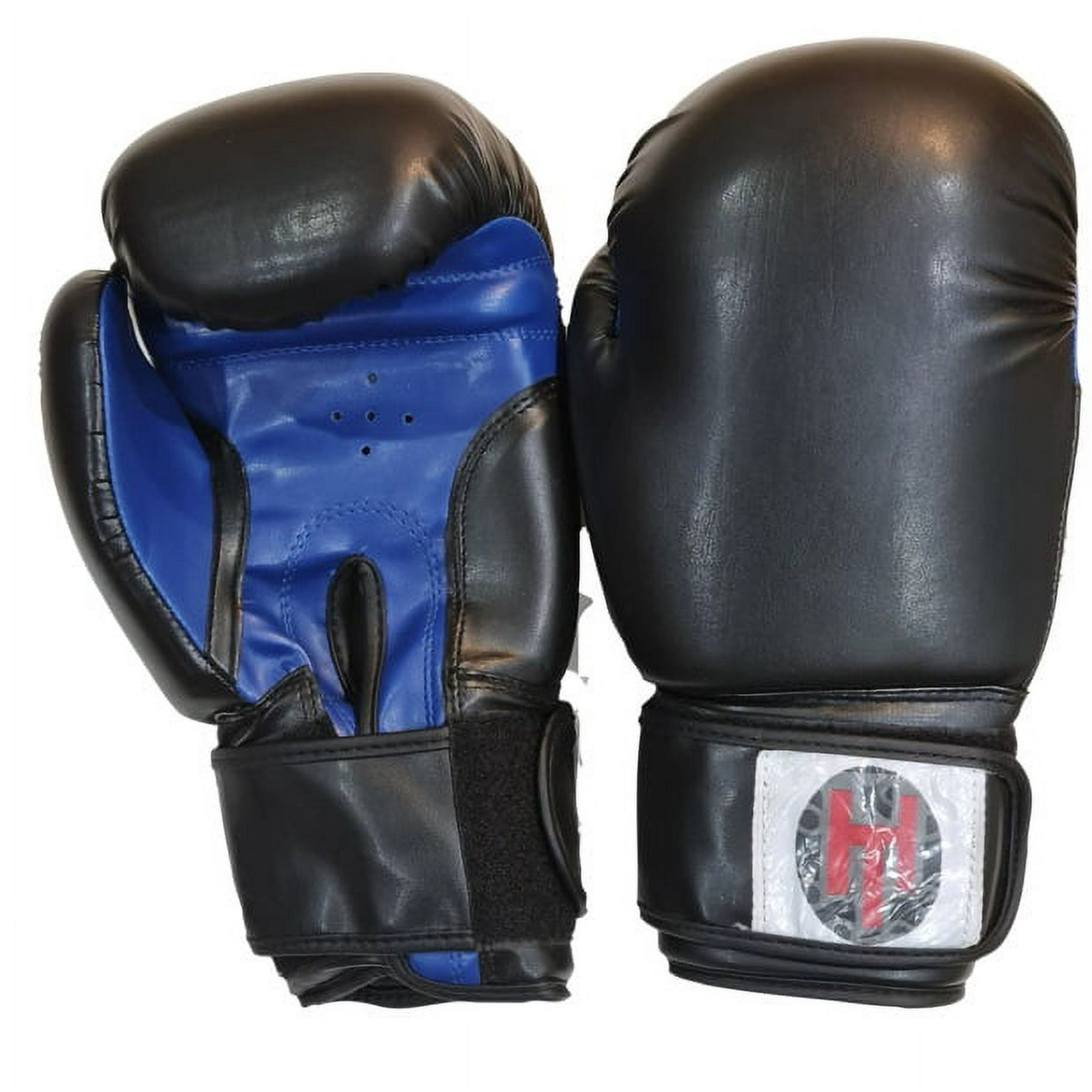 Human Touch - Guantes Box H.touch Entrenamiento 14 Oz Negro/azul C/velcro