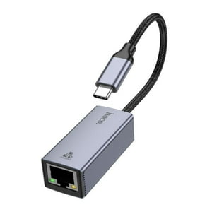 Hoco - Hub Adaptador Ethernet Usb C A Rj45 Gigabit 1000 Mbs