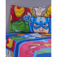 Juego Sábanass Infantil Avenger Plaza Y Media Mashini