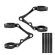 thumbnail image 4 of Soporte de faro de motocicleta, horquilla de montaje lateral, resistente, duradero, de aleación de aluminio CNC, ajustable, soporte de lámpara de cabeza, soportes Negro, 4 of 5