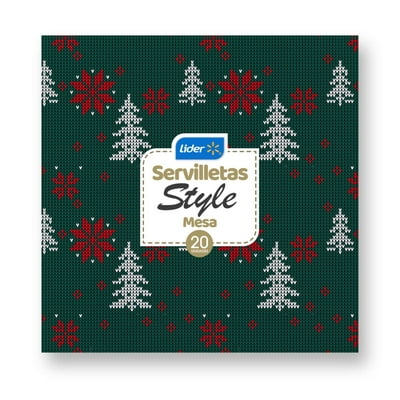 Servilleta Mesa Navidad 33X33 Cm 20 Un Lider