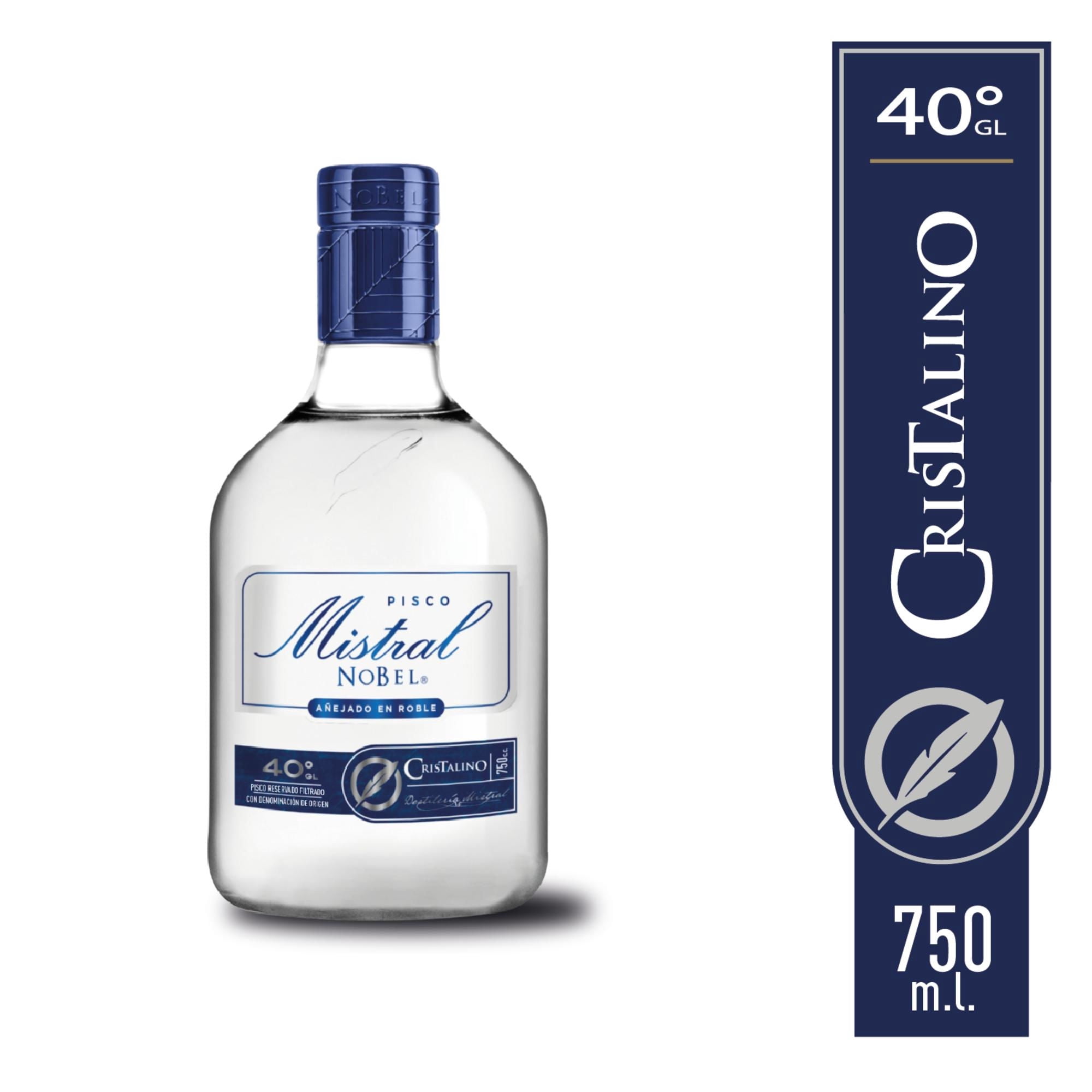 Pisco Cristalino Añejado En Roble 40° Botella 750 ml Mistral