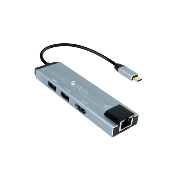 Hub USB-C Helix 7 en 1 HDMI USB 3.0 USB 2.0 Ethernet SD Micro SD