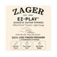 thumbnail image 1 of Cuerdas para Guitarra Acústica Zager EZ-Play Ligera Recubierta, 1 of 9