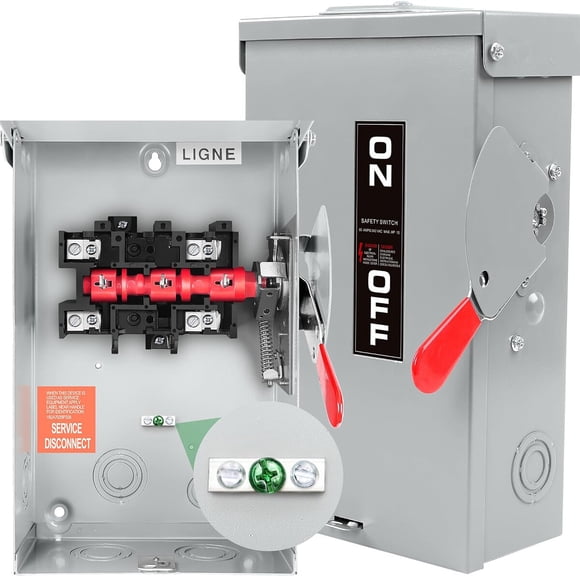 Interruptor de desconexión FixOasis GAK260 2P 60A 120/240V NEMA 3R