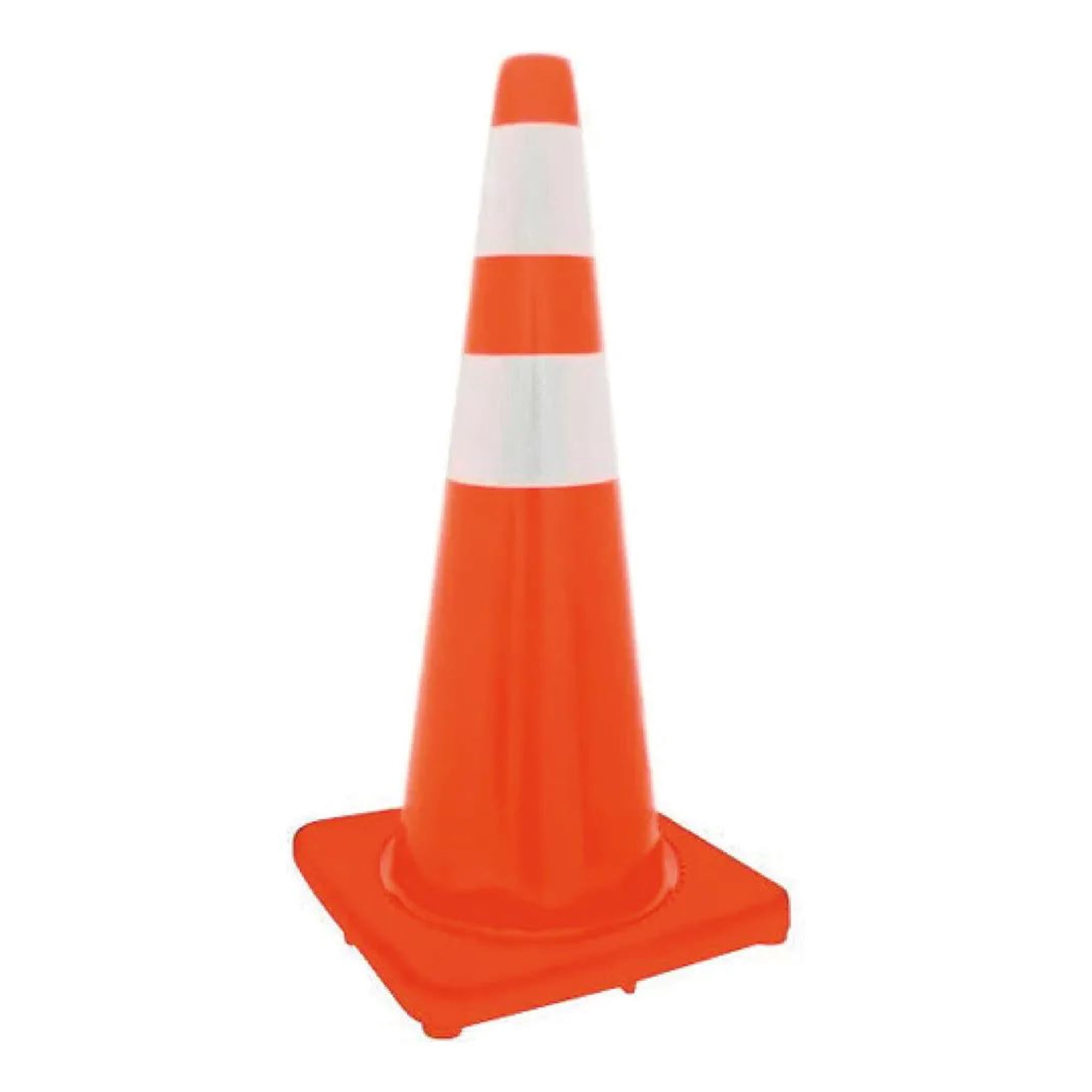 Metalfer - Cono De Seguridad Fabricado En Pvc Flexible De 28 Plg Naranja