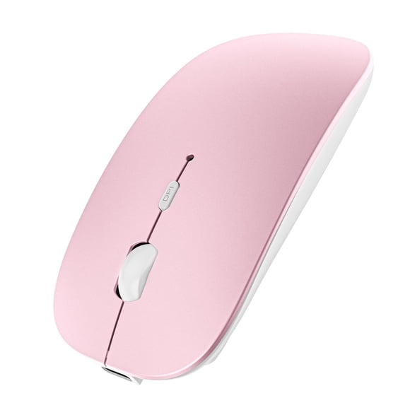 Mouse Bluetooth SUNGI delgado, recargable, silencioso, rosa