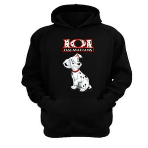 Genérico - Polerón Canguro 101 Perritos Manchas Negro Talla Xl Unisex