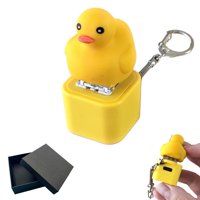 Genérico - Llavero Fidget Toy Duck Quacking Con Luces De Colores