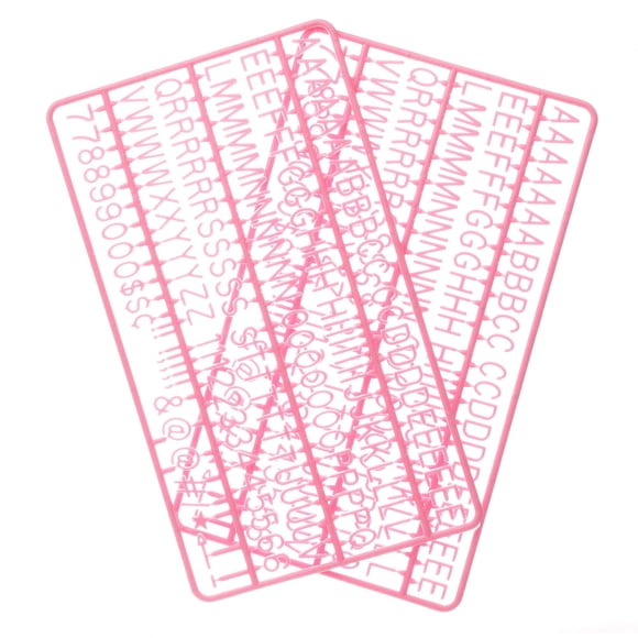 Letras de fieltro Veskaoty 300 piezas rosa 1,8 cm