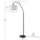 thumbnail image 4 of Lámpara de pie Globe Electric 165 cm negro mate con pantalla blanca, 4 of 7