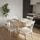 thumbnail image 3 of Comedor Mesa Cosmo Natural 70x70 cm + 4 Sillas Windsor Blanca, 3 of 4