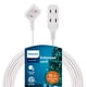 thumbnail image 1 of Cable de extensión Philips SPS1032WE/27 de 15 pies con 3 salidas, blanco, 1 of 5
