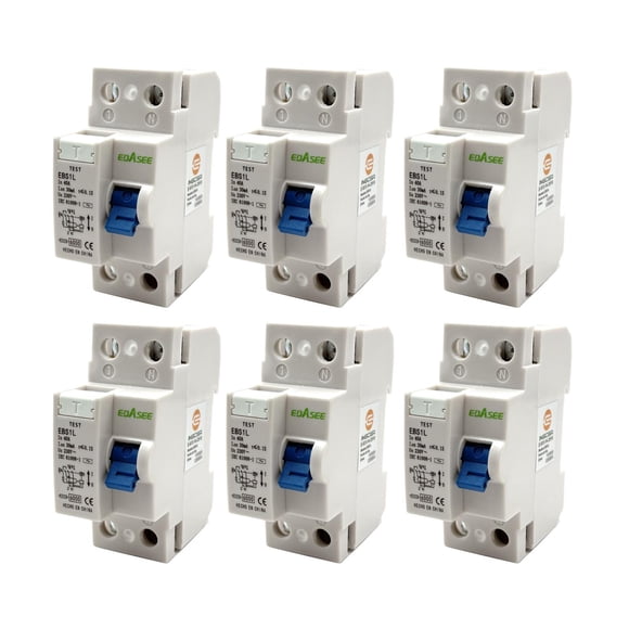 Interruptor Diferencial Ebasee 2x40a C 6k Certificado pack 6