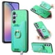thumbnail image 1 of Funda Magnética Para Samsung Galaxy A54 Con Billetera Y Anillo Protector Resistente Verde, 1 of 6