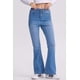thumbnail image 1 of Jeans Mujer Flare Costura Azul Claro, 1 of 4