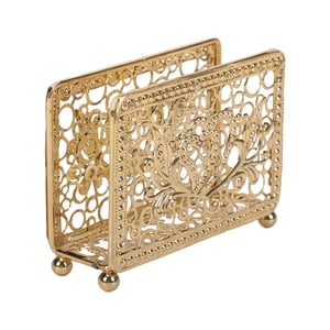 Magideal - Servilletero De Mesa Independiente, Soporte De Papel , Soporte De Pañuelos Faciales Para La Decoración De La Cafetería Del Hotel De La Sala De Est Dorado