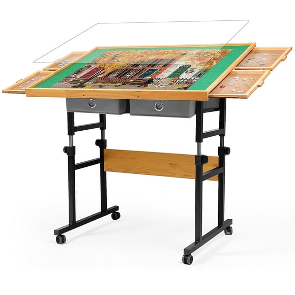 Mesa Puzzle Builderbutler 1500 Piezas con Cajones y Funda