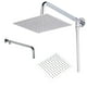 thumbnail image 2 of Kit Brazo de Ducha para Flexible de 30Cm + Plato Cuadrado N8 en Acero Inoxidable, 2 of 3