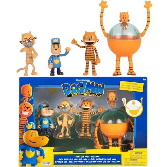 Set de Figuras de Acción Dog Man Jakks Pacific Wave 2