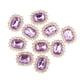 thumbnail image 4 of 10 Botones De Diamantes De Imitación Para Manualidades, Decoración Para Ropa, Broche, Boda, Color Morado, 4 of 5