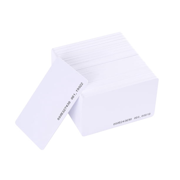 Tarjetas de identificación RFID Tarjeta inteligente de proximidad 125 kHz de solo lectura x100