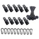 thumbnail image 3 of 30x/Set Clips Para Lona Mosquetón Cuerdas Abrazadera De Tienda Para Mochilero Pesca Jardín Cuerda De Punto Blanco Mosquetón Negro, 3 of 3