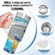 thumbnail image 5 of Los Casos de las Criaturas Vaso aislado de acero inoxidable con asa, diseño temático, regalo para familia, amigos y fans; incluye pajita y encaja en el portavasos estándar, 40 oz, 5 of 6