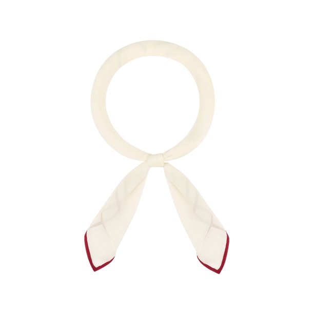 INSPIRE CHIC Bufanda de Chifón Sólido para Mujer Cinta Cuadrada de Satén Sedoso Elegante Pañuelo para Regalo Oficina Talla Única Albaricoque