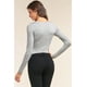 thumbnail image 3 of Body Liso Ajustado de Manga Larga con Cuello Redondo, 3 of 9