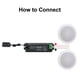 thumbnail image 4 of Altavoces de techo Herdio Waterproof Marine Bluetooth 4", 4 of 6
