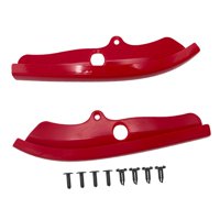 Magideal - 2 Piezas Spoiler Delantero Protector Cubierta Guardabarros Accesorio De Moldeo Material Pp Resistente Adecuado Para Décoración Automotriz Protección Rojo